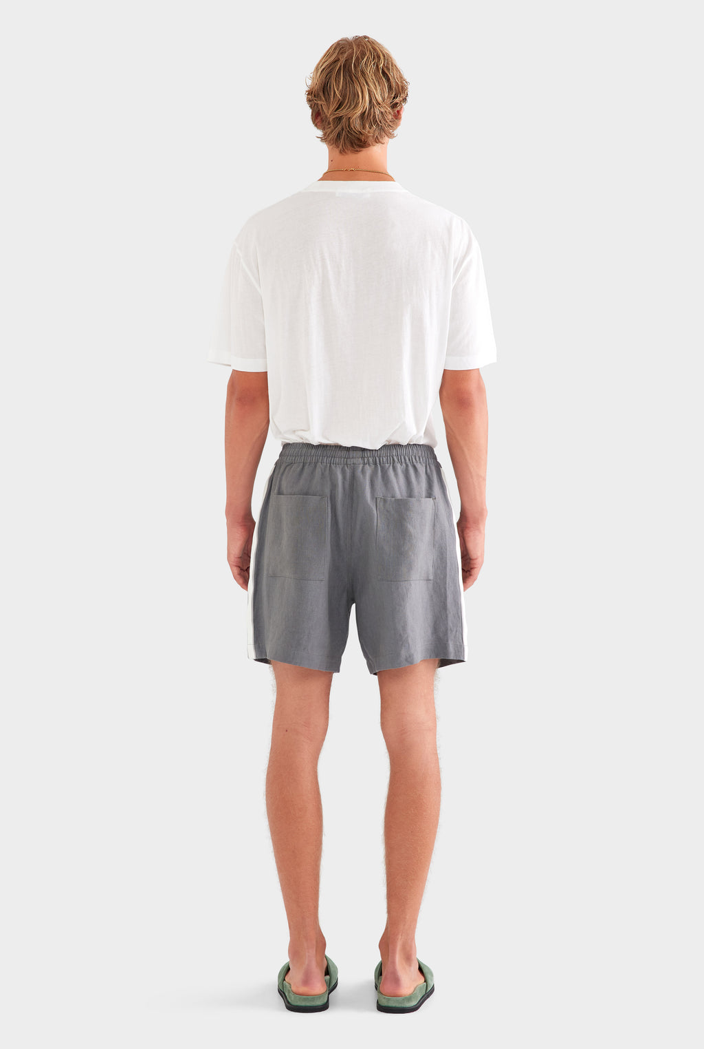 Lounge Short - Granite Grey/Side Tape