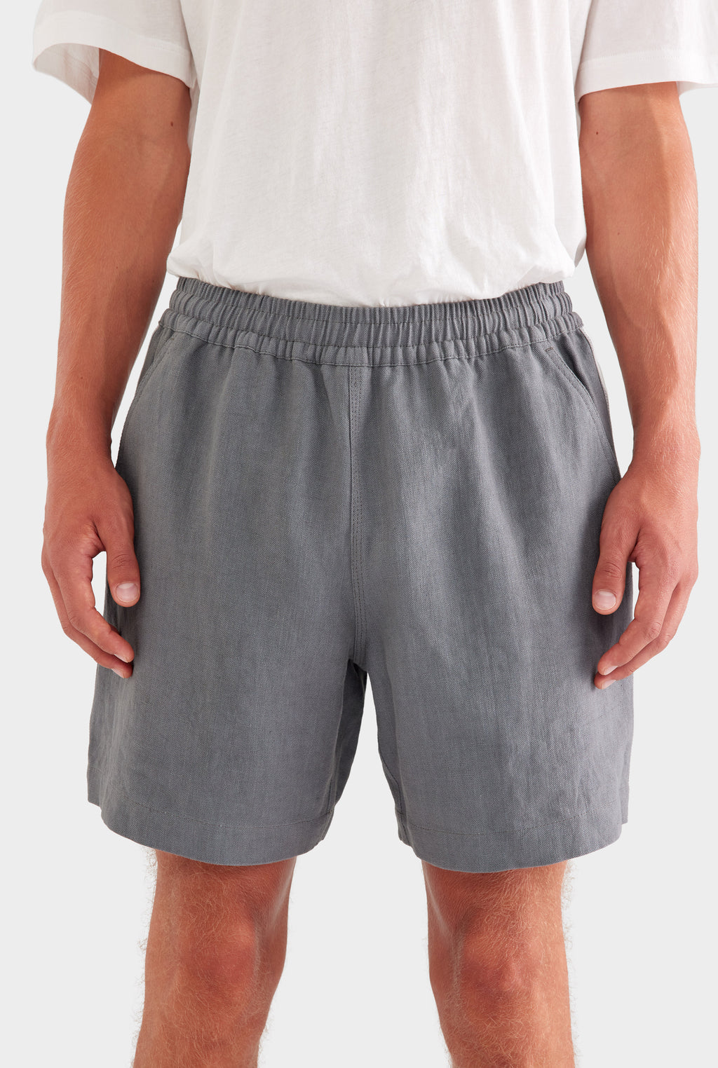 Lounge Short - Granite Grey/Side Tape