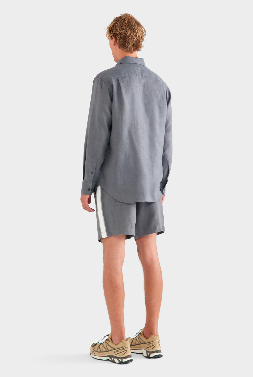 Relaxed Linen Shirt - Granite Grey