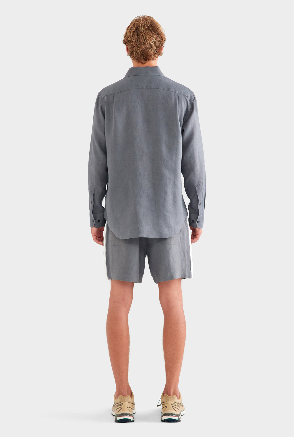 Relaxed Linen Shirt - Granite Grey