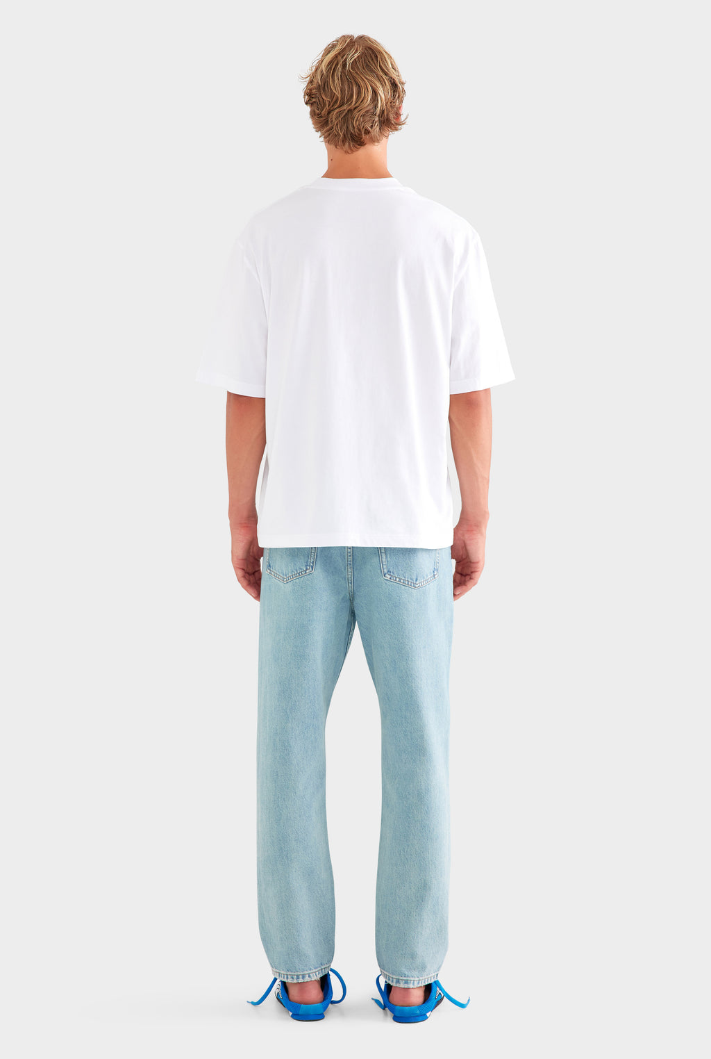 Oversized Cotton T Shirt - White/Multi Patch