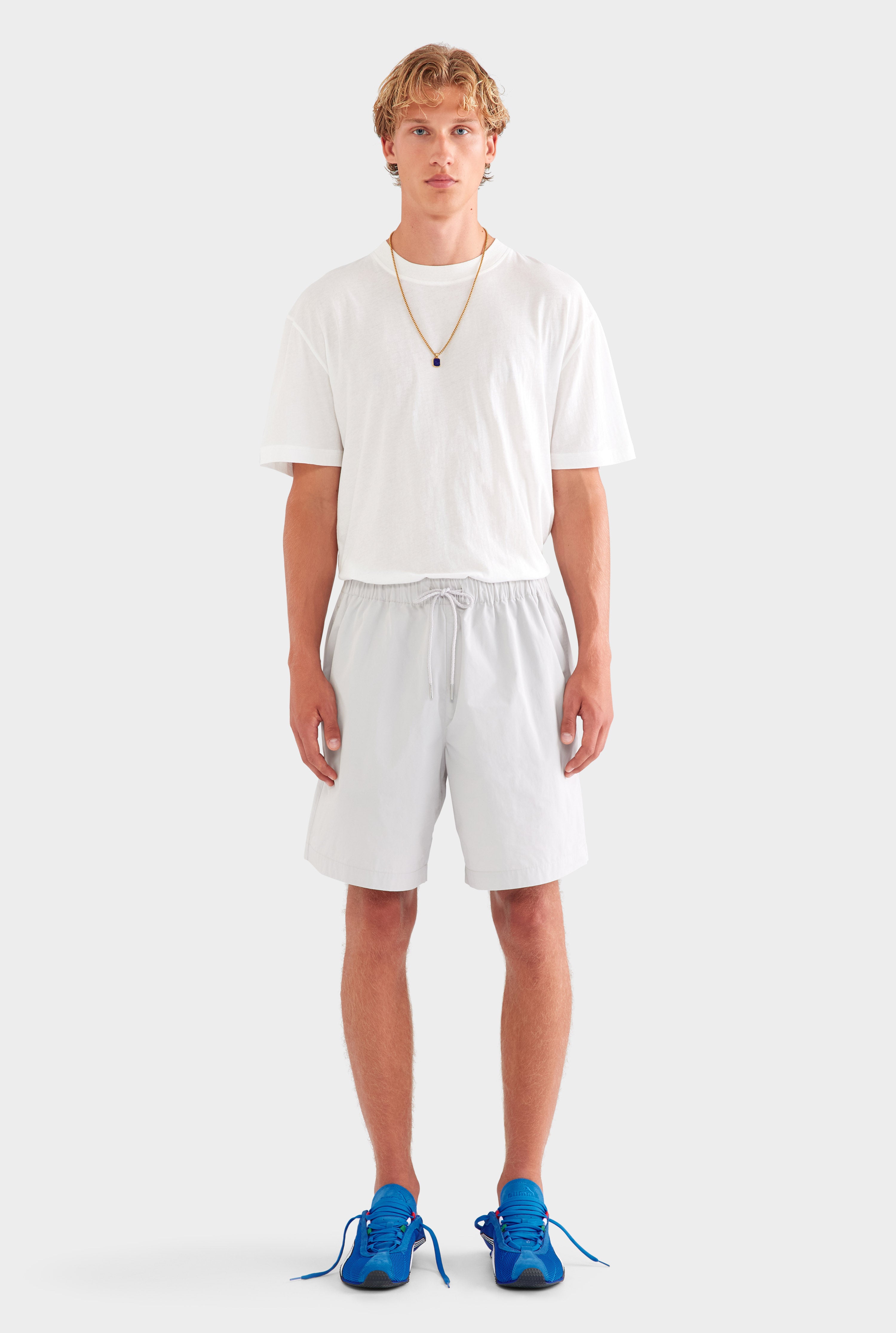 Oversized Nylon Short in Light Grey | Venroy – VENROY