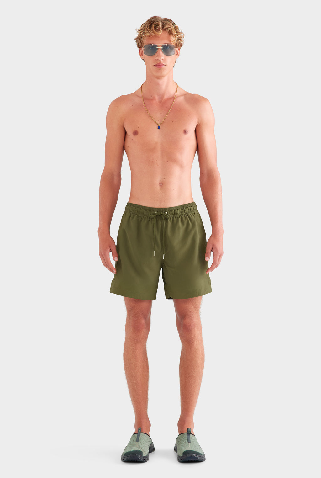 Solid Swim Short - Olive