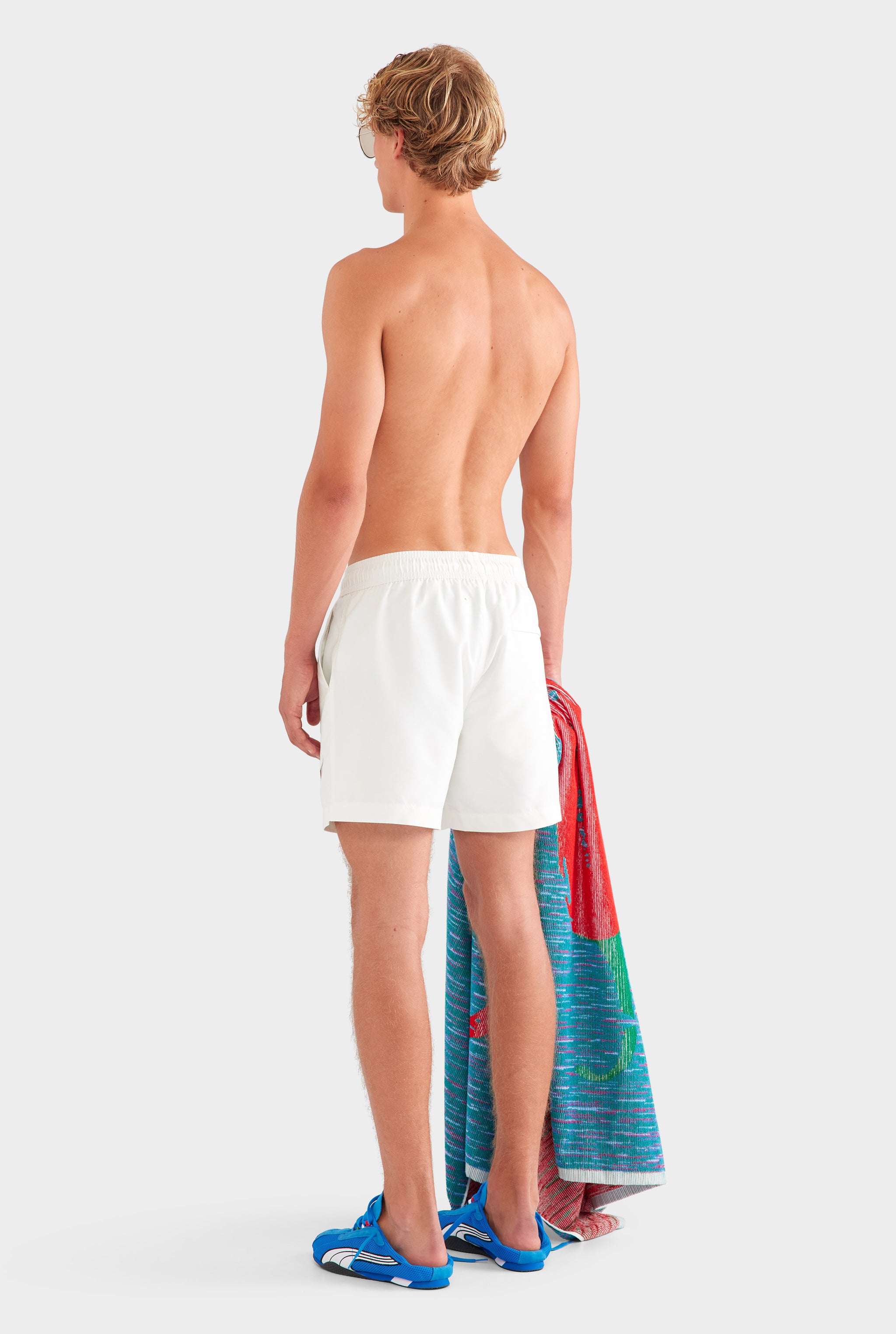 Printed Swim Short - Off White/Pronto