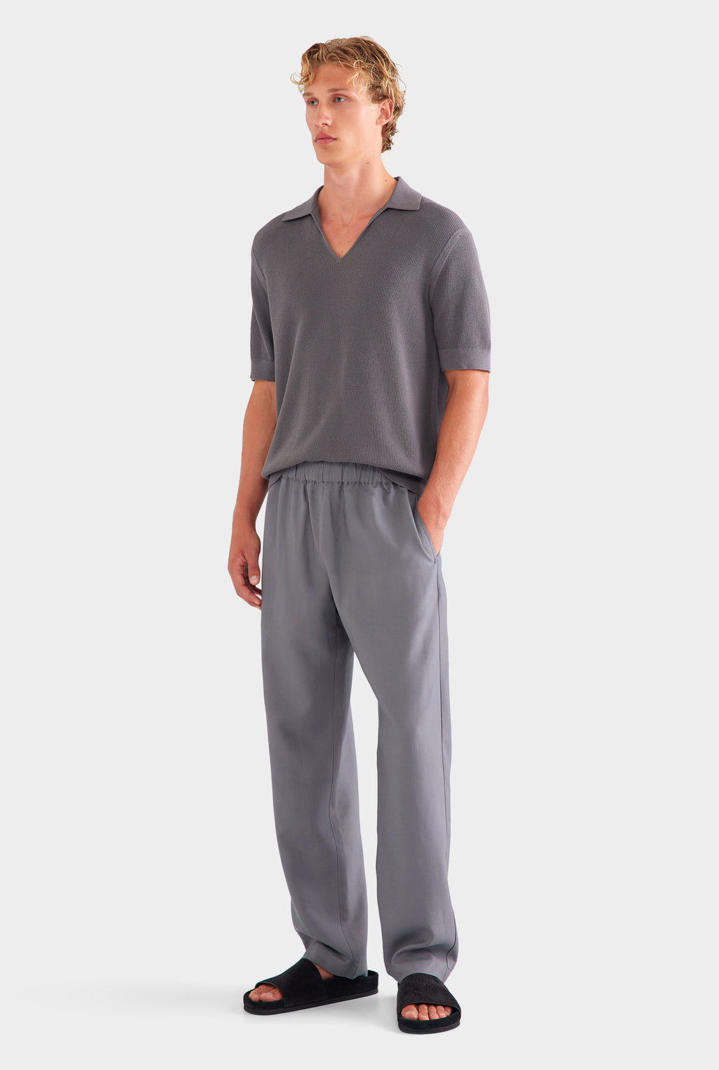 Tencel Lounge Pant - Granite Grey