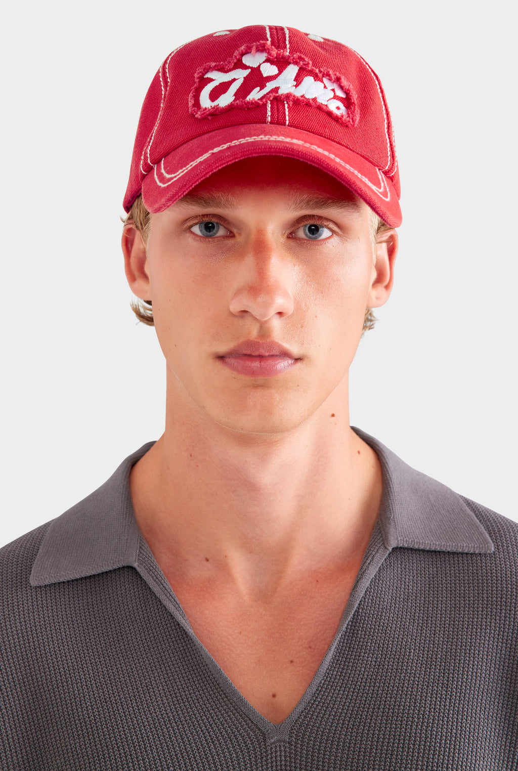 Ti Amo Washed Cotton Cap - Washed Red