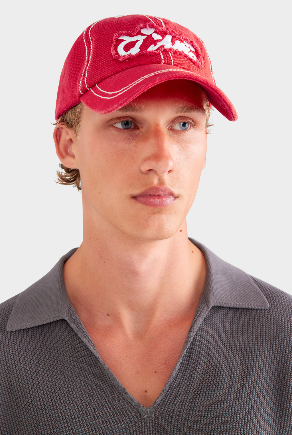 Ti Amo Washed Cotton Cap - Washed Red