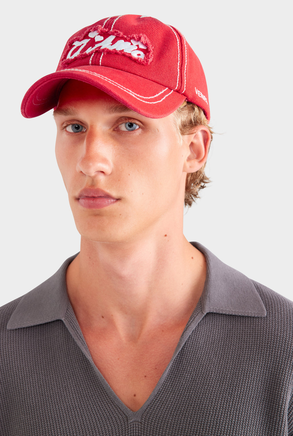 Ti Amo Washed Cotton Cap - Washed Red