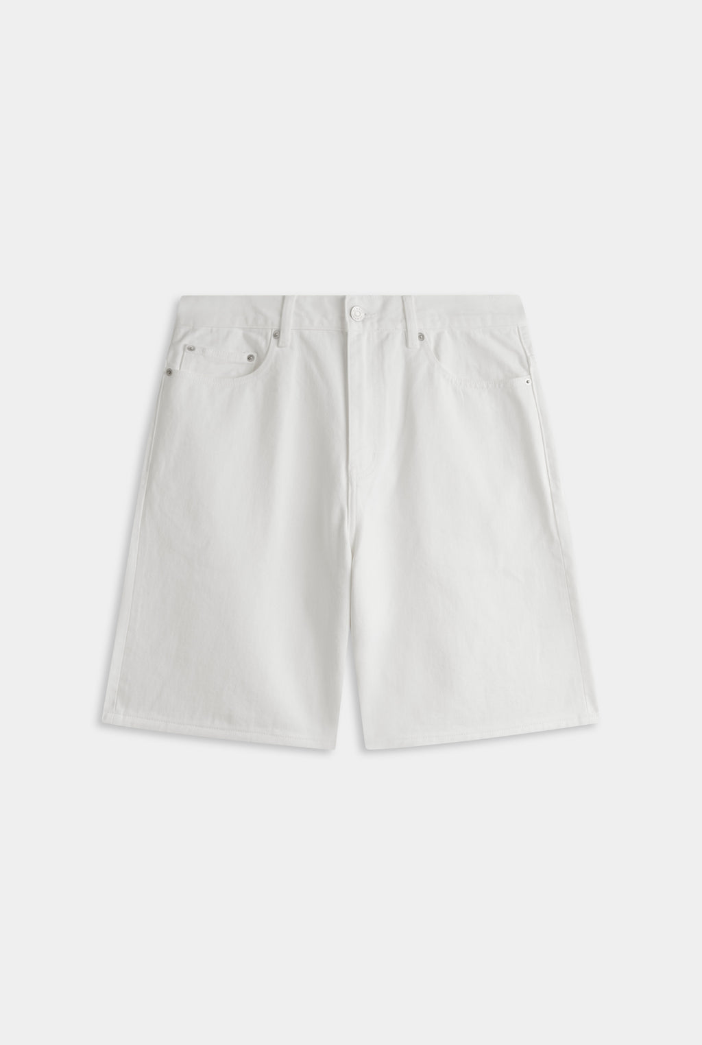 Denim Short - White