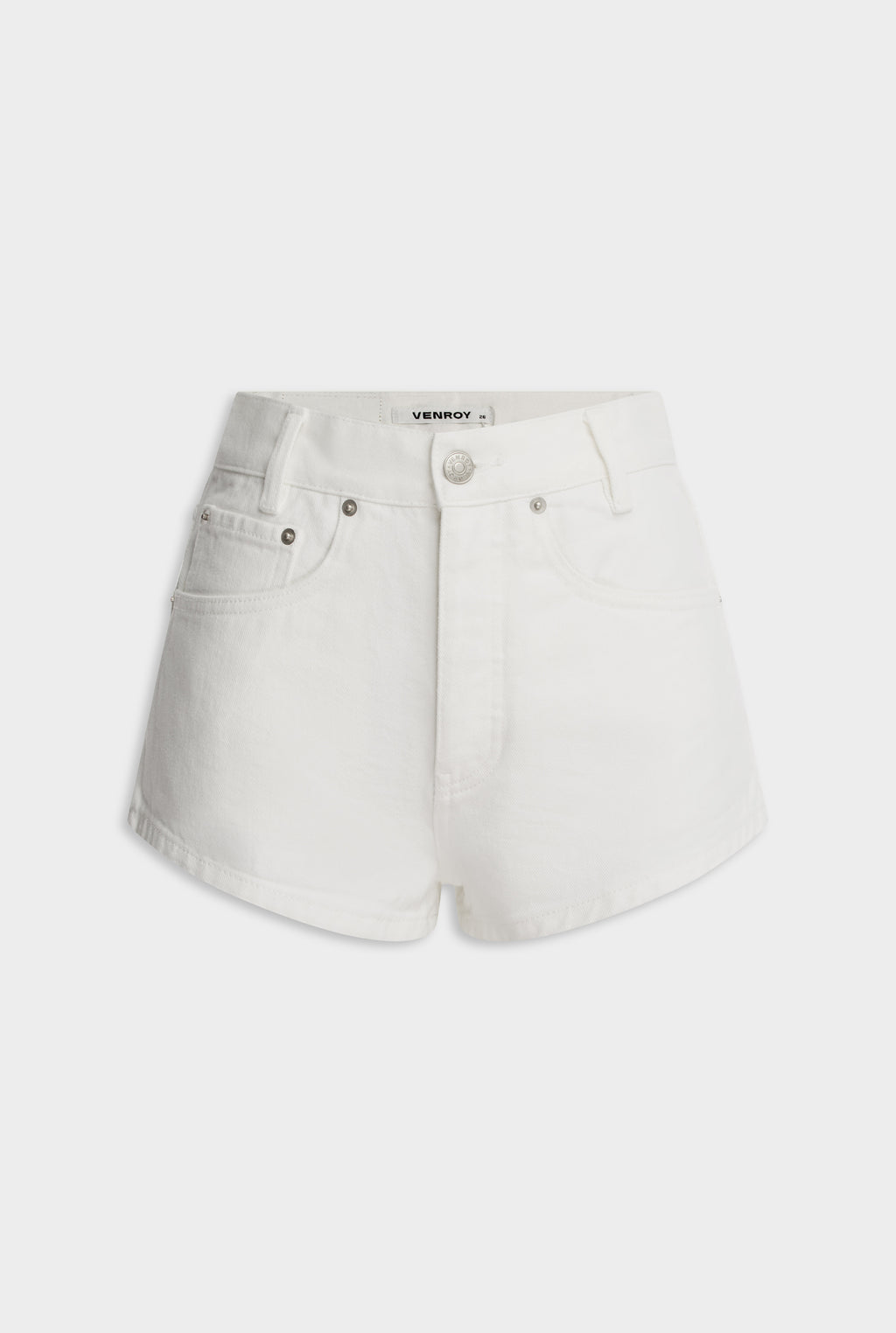 Denim Short - White