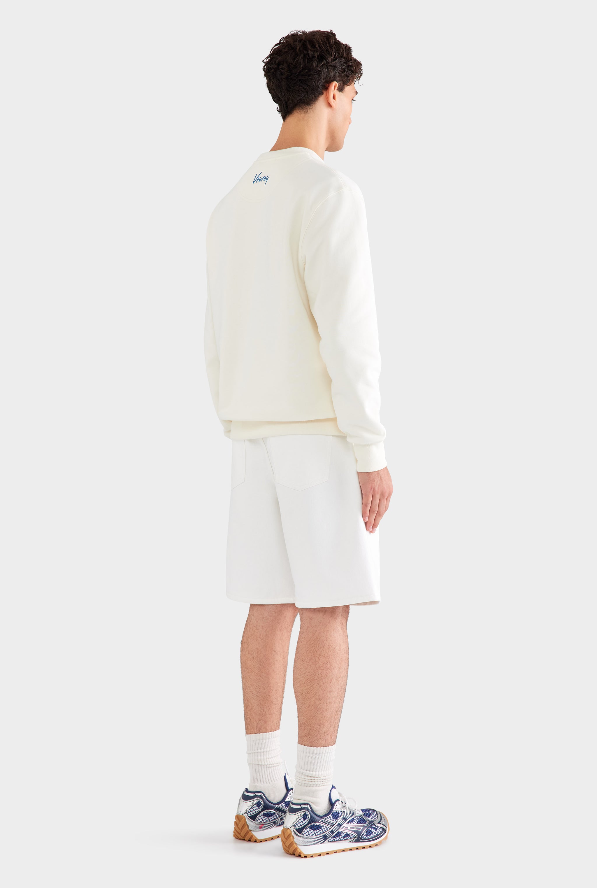 Denim Short - White