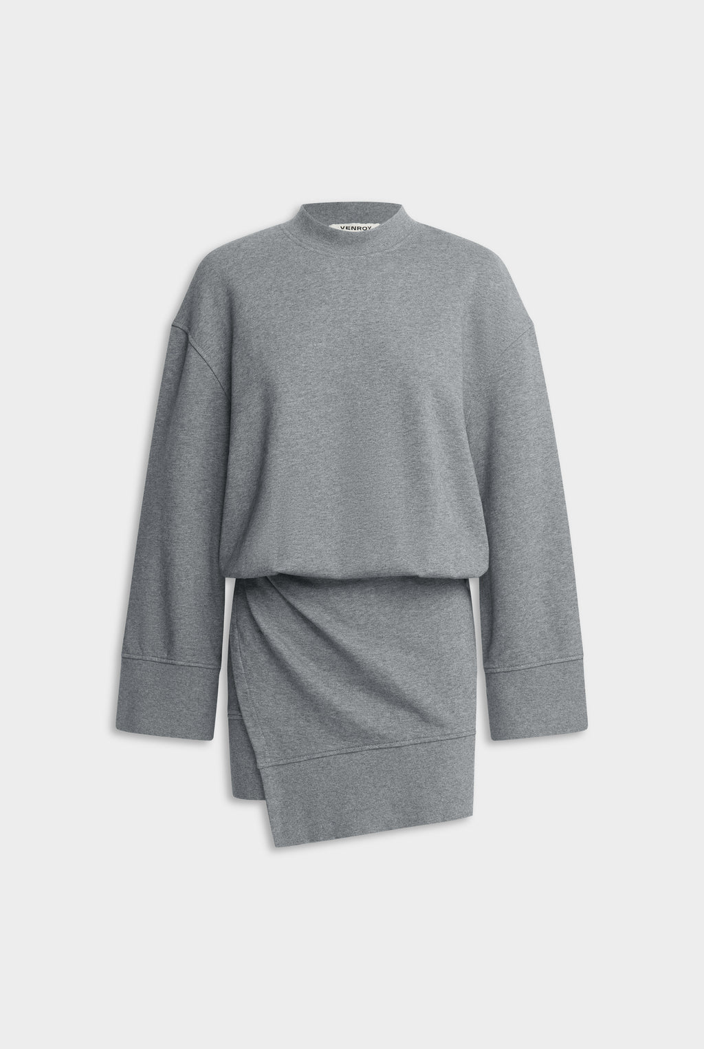 Fleece Sweater Dress - Dark Grey Marl