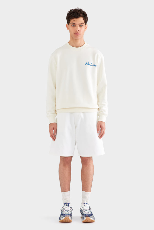 Fleece Track Crewneck - Cream