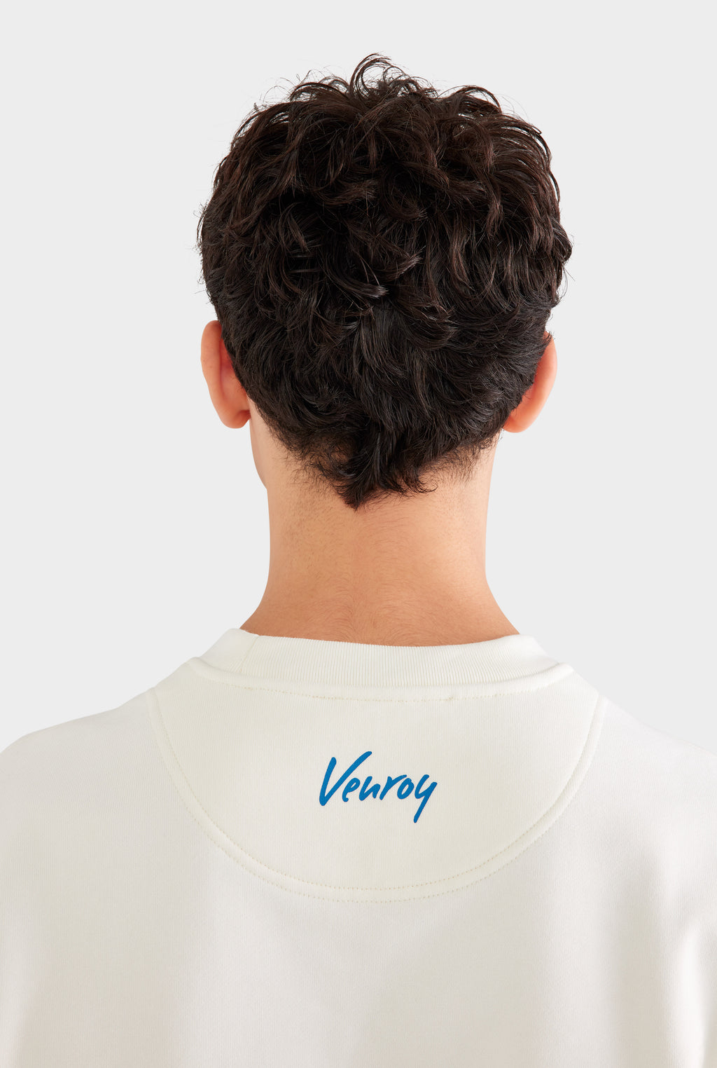 Fleece Track Crewneck - Cream