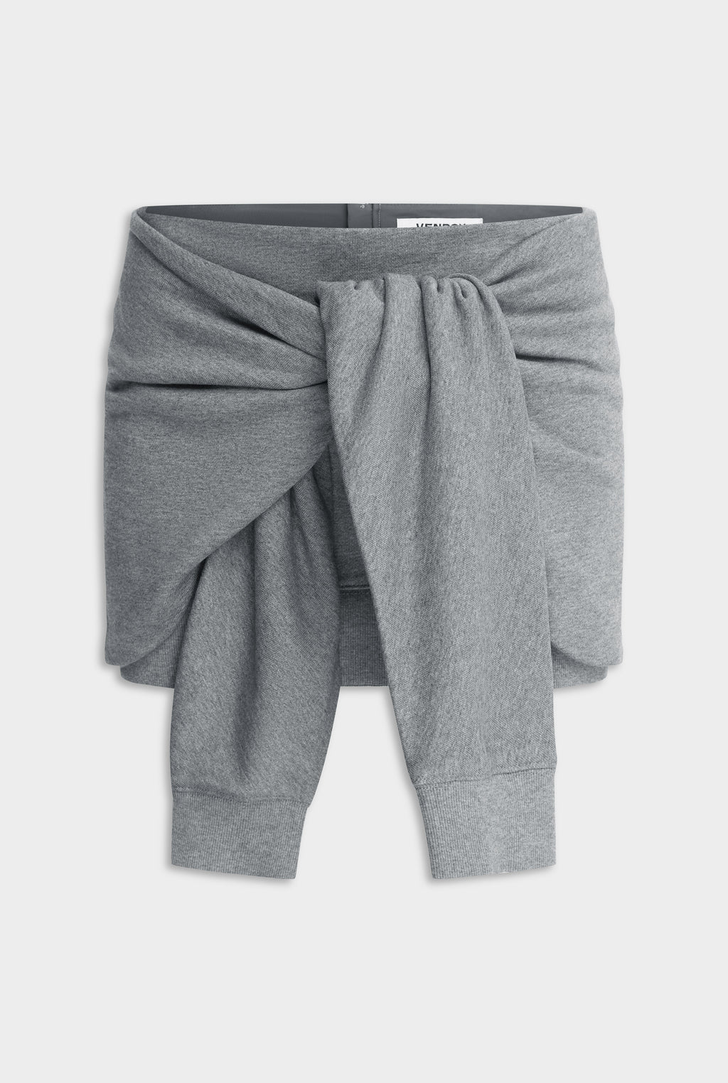 Fleece Wrap Skirt - Dark Grey Marl