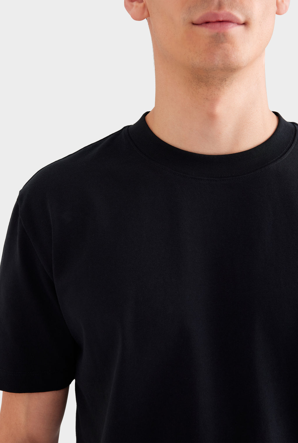 Heavyweight Standard Cotton T Shirt - Black