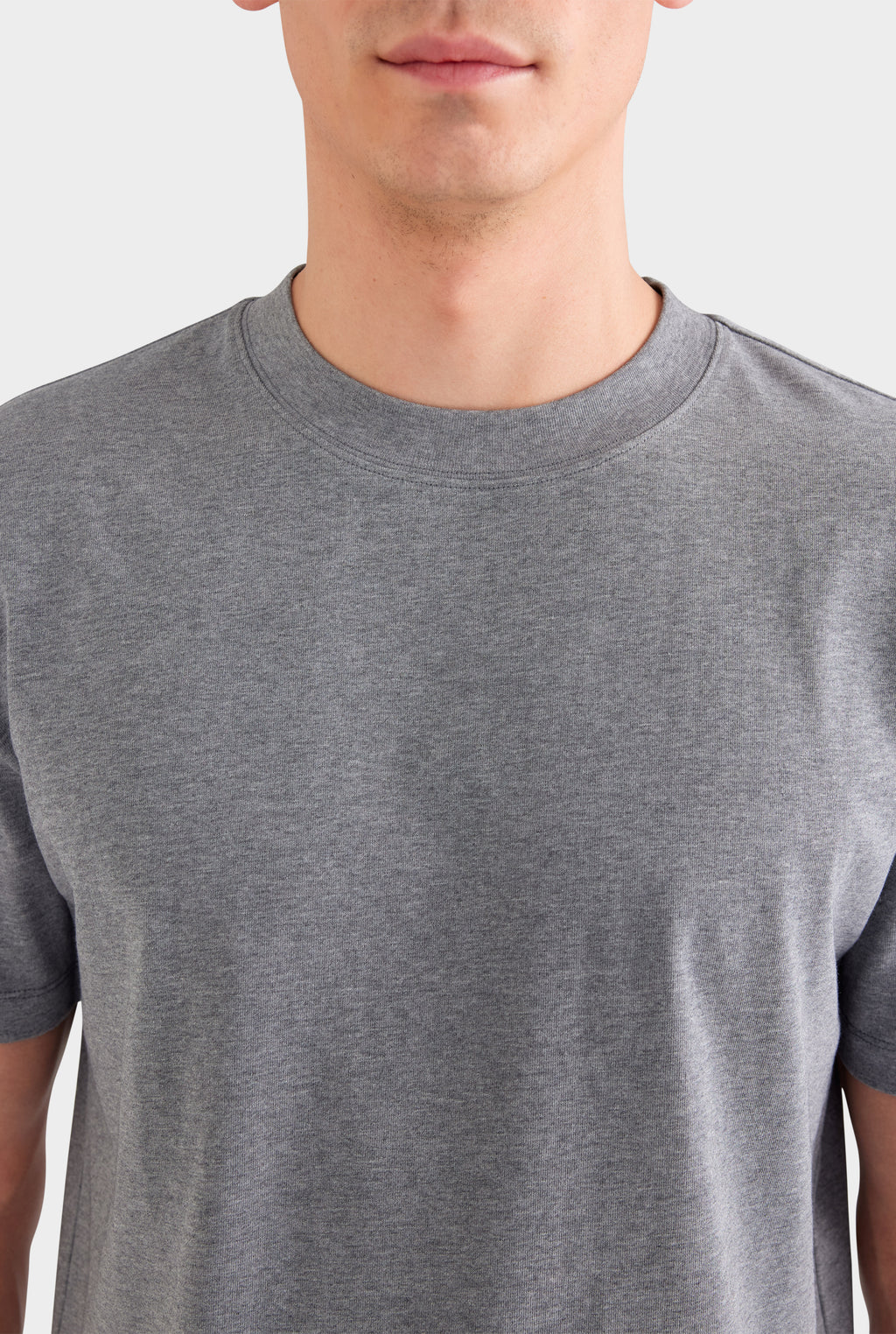 Heavy Weight Standard Cotton T Shirt - Dark Grey Marl