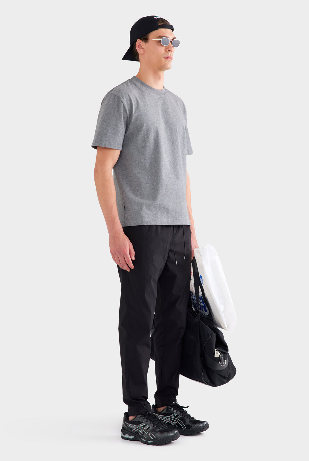 Heavy Weight Standard Cotton T Shirt - Dark Grey Marl