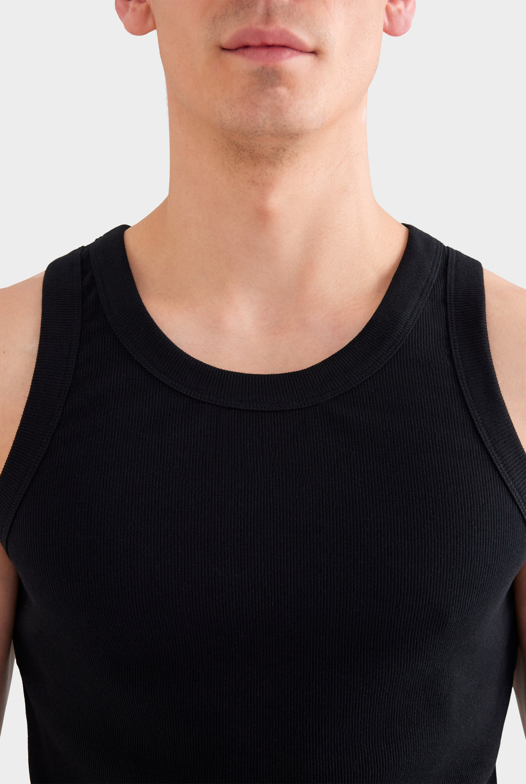 Jersey Rib Tank - Black