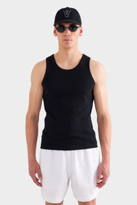 Jersey Rib Tank - Black