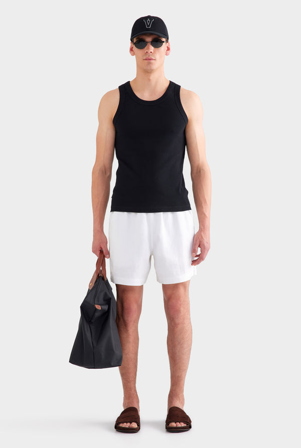Jersey Rib Tank - Black