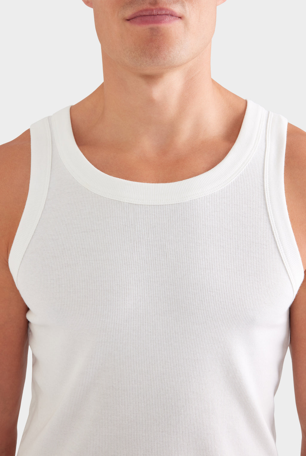Jersey Rib Tank - Off White
