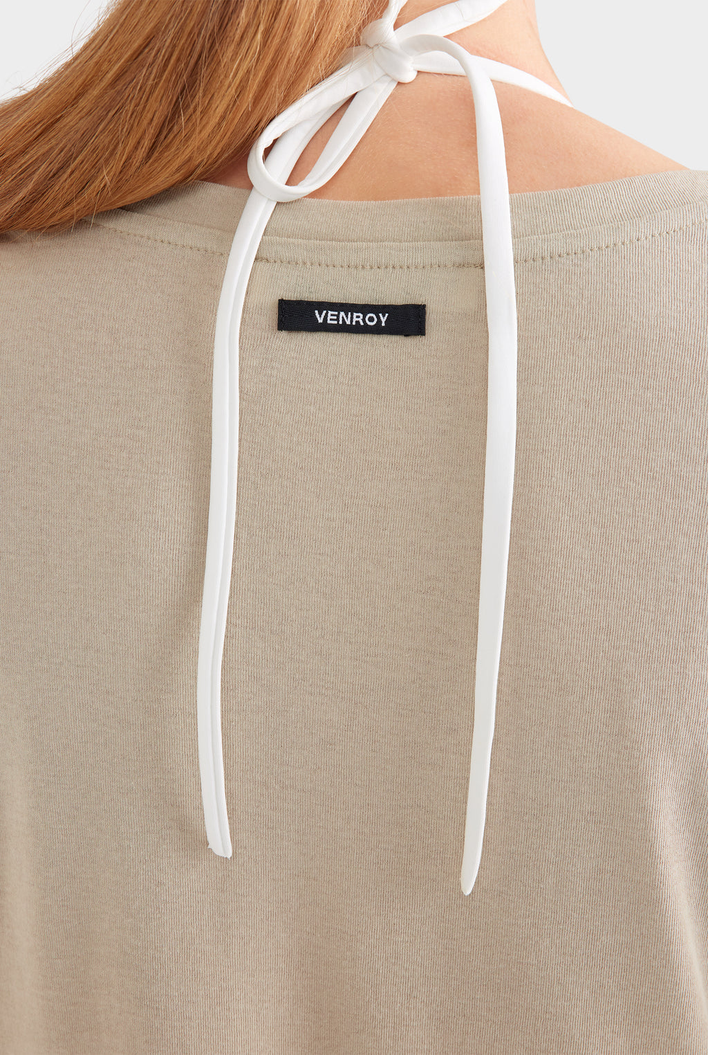 Lightweight Cotton Mini Dress - Stone