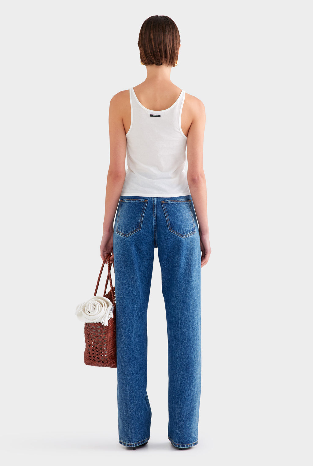 Lightweight Cotton Tank - White