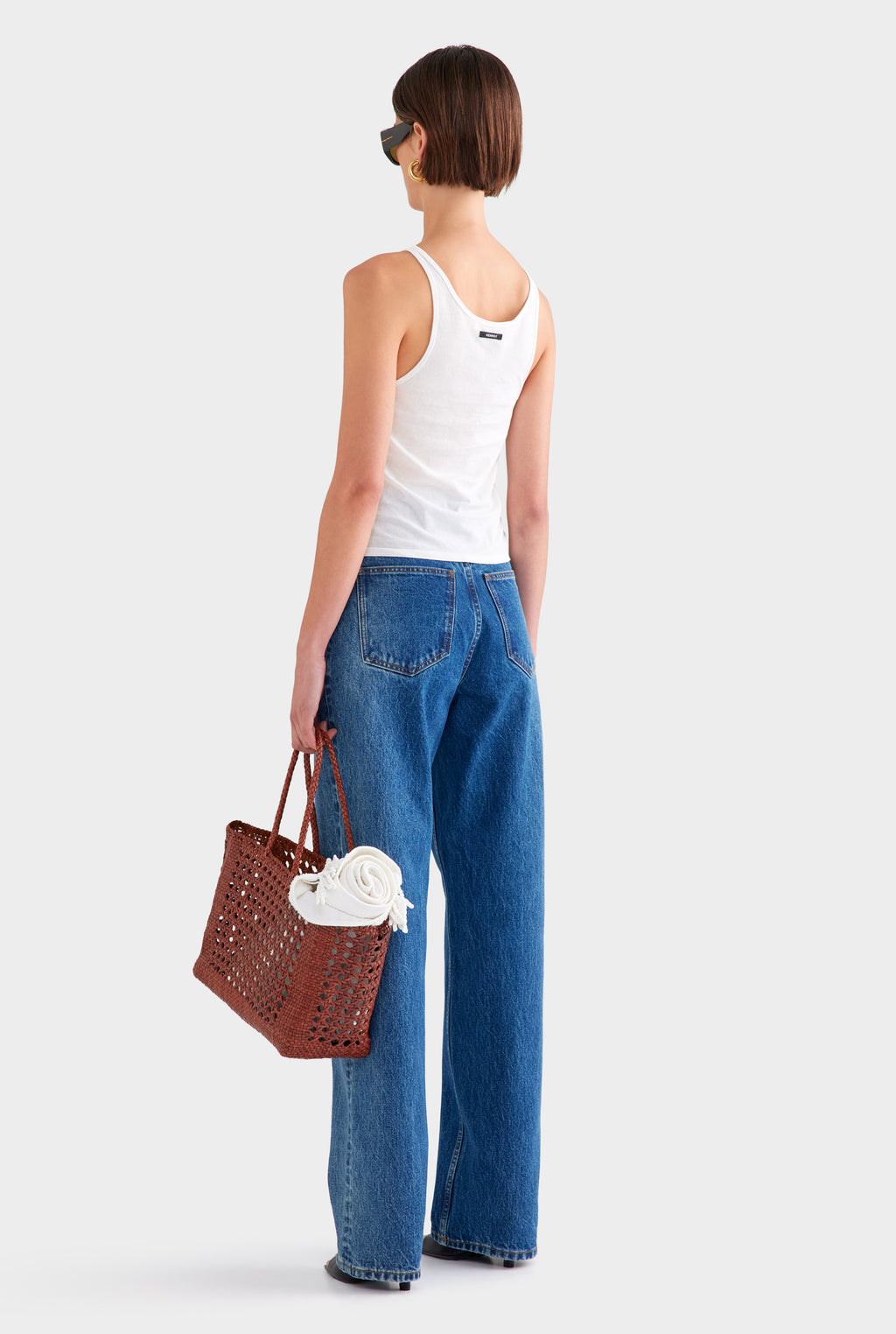 Lightweight Cotton Tank - White