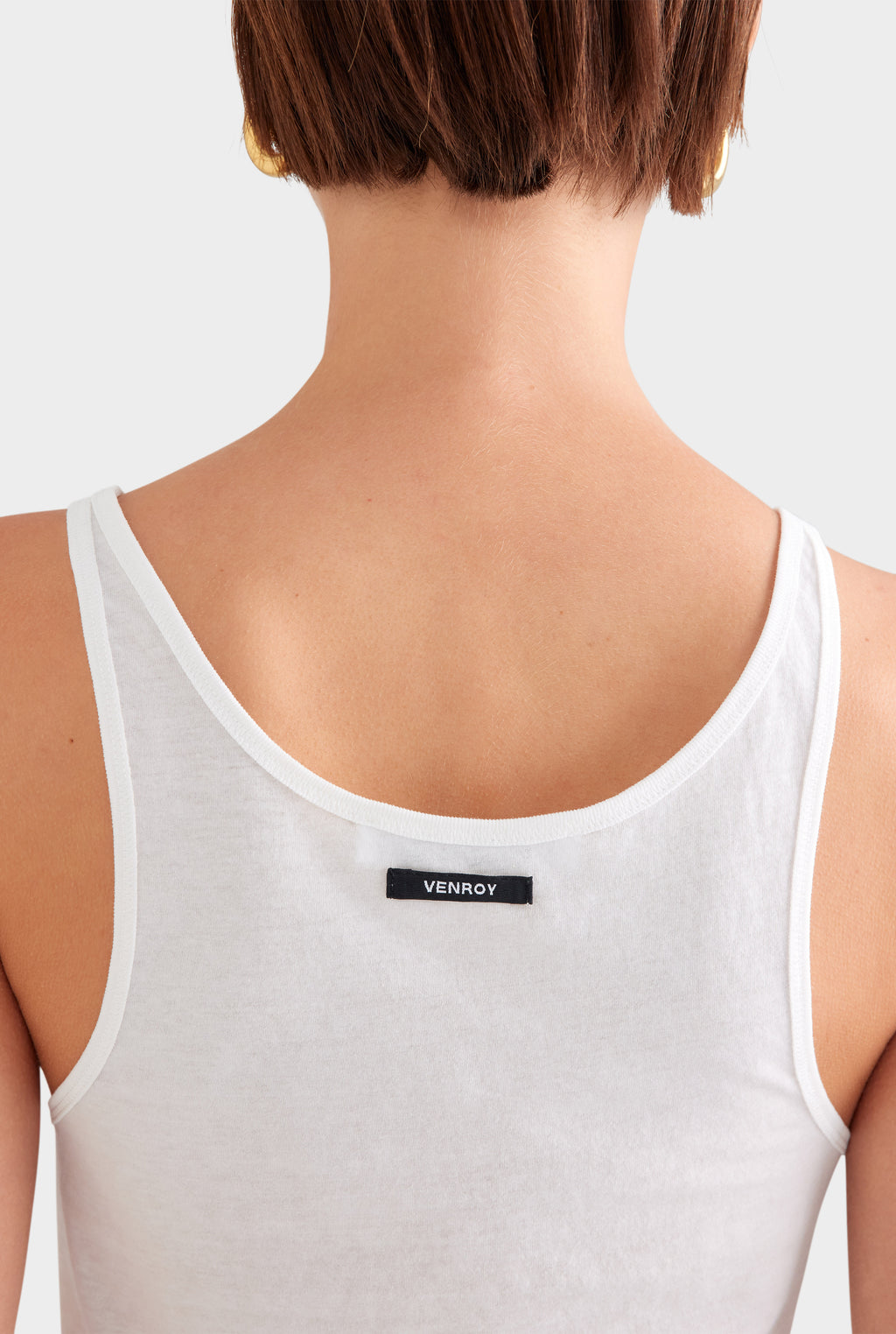 Lightweight Cotton Tank - White