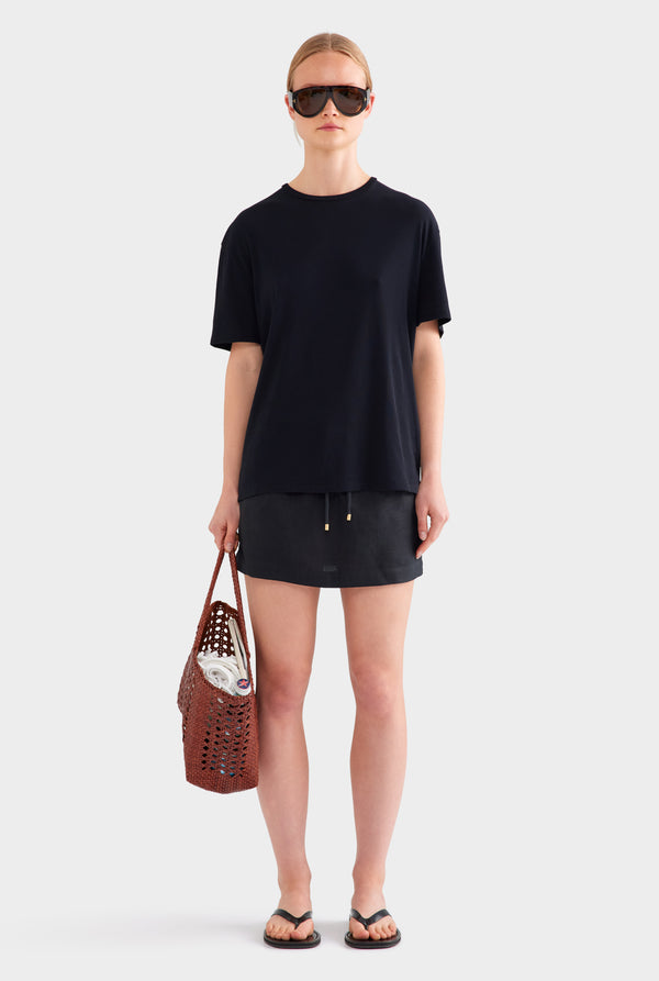 Lightweight Cotton Tee - Black