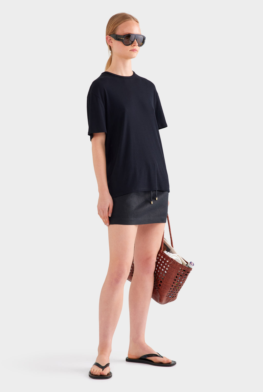 Lightweight Cotton Tee - Black