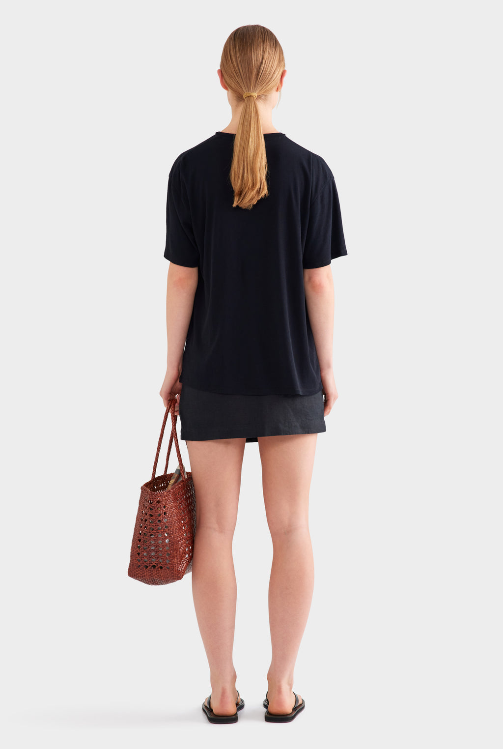 Lightweight Cotton Tee - Black