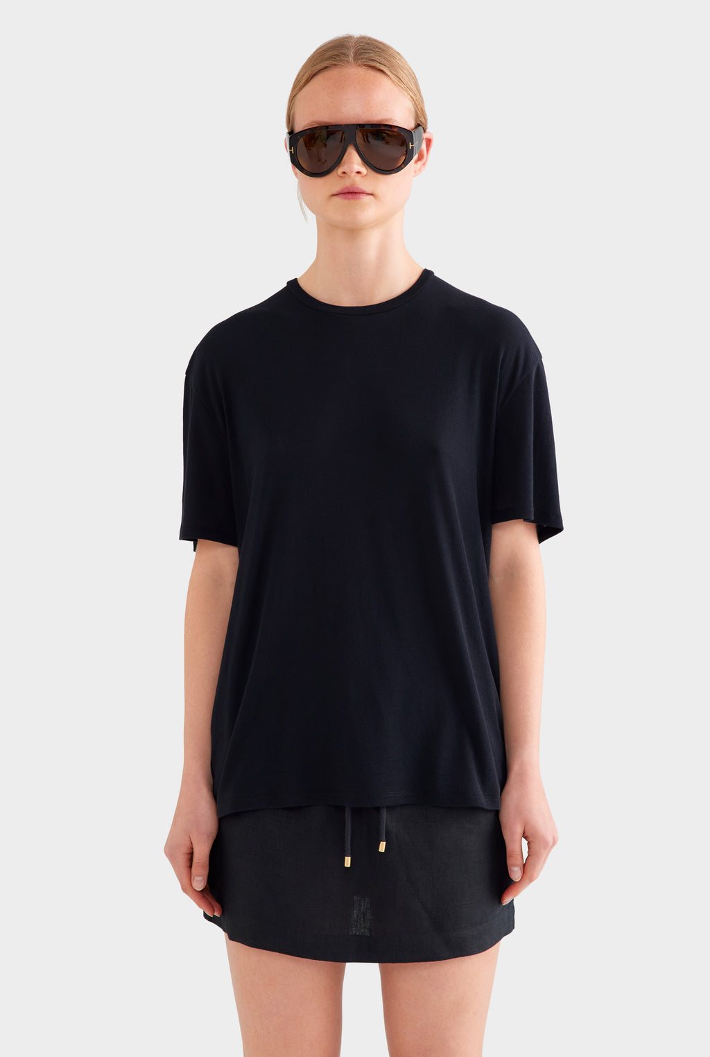 Lightweight Cotton Tee - Black