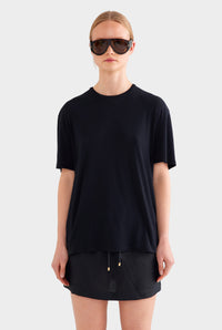 Lightweight Cotton Tee - Black