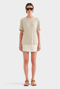 Lightweight Cotton Tee - Stone