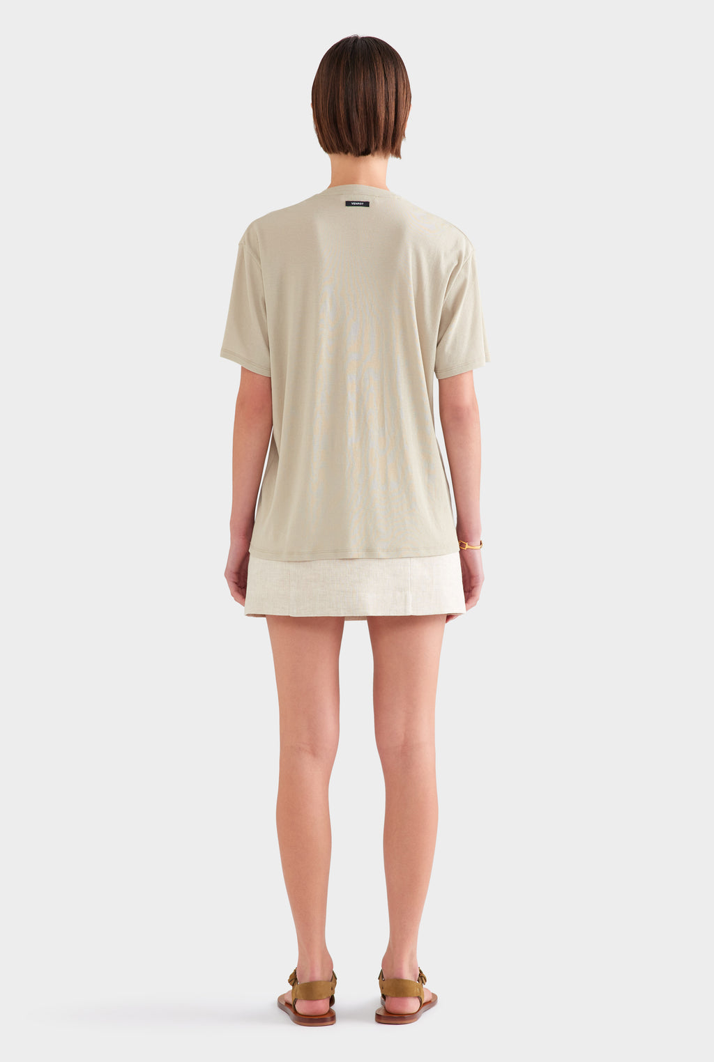 Lightweight Cotton Tee - Stone