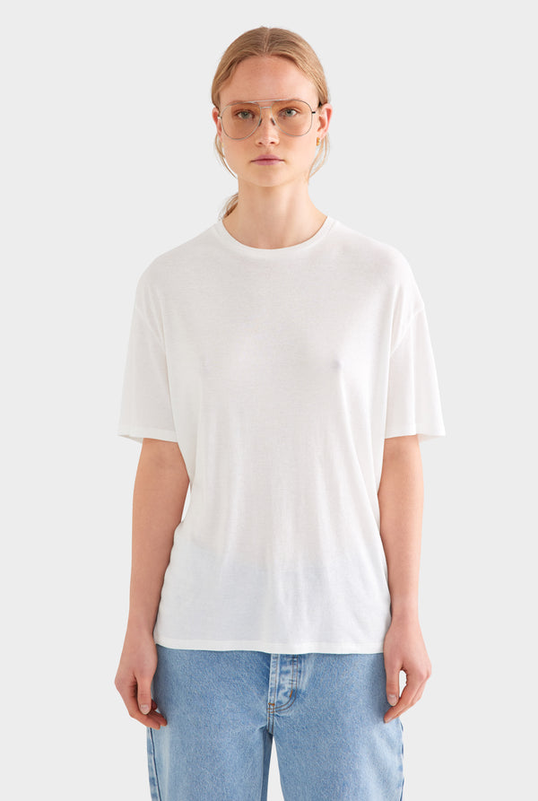 Lightweight Cotton Tee - White