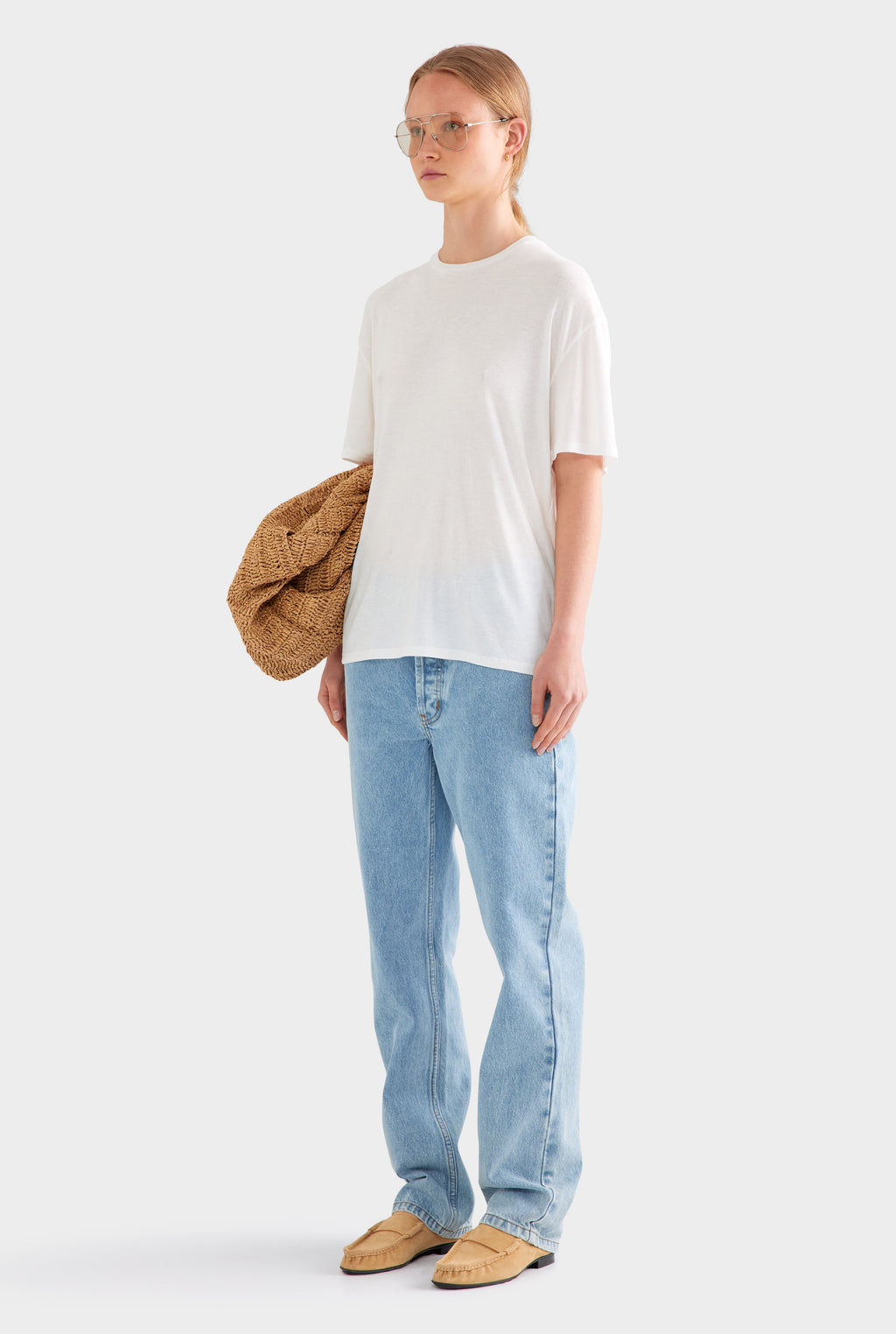 Lightweight Cotton Tee - White