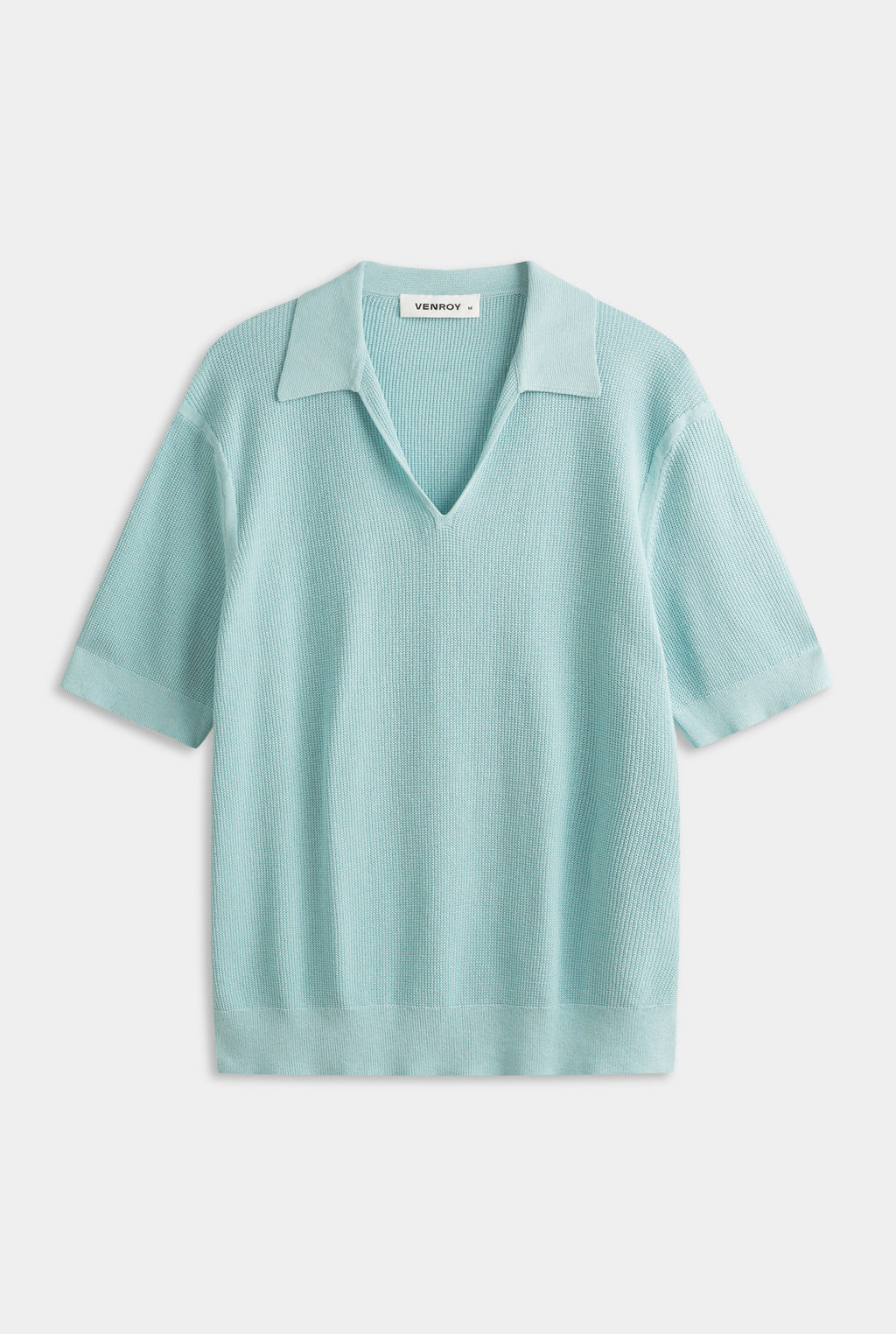Lightweight Knit Polo - Arctic Blue