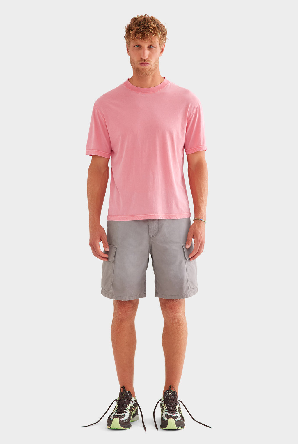 Lightweight Standard Cotton T-Shirt - Pigment Dyed Pink
