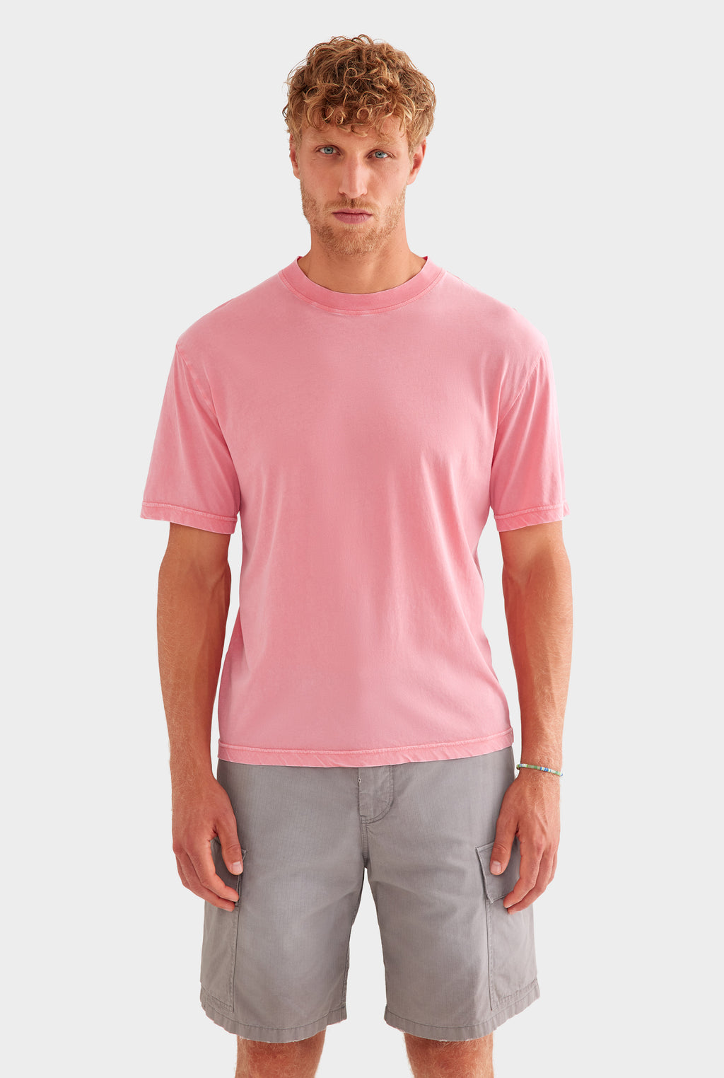 Lightweight Standard Cotton T-Shirt - Pigment Dyed Pink