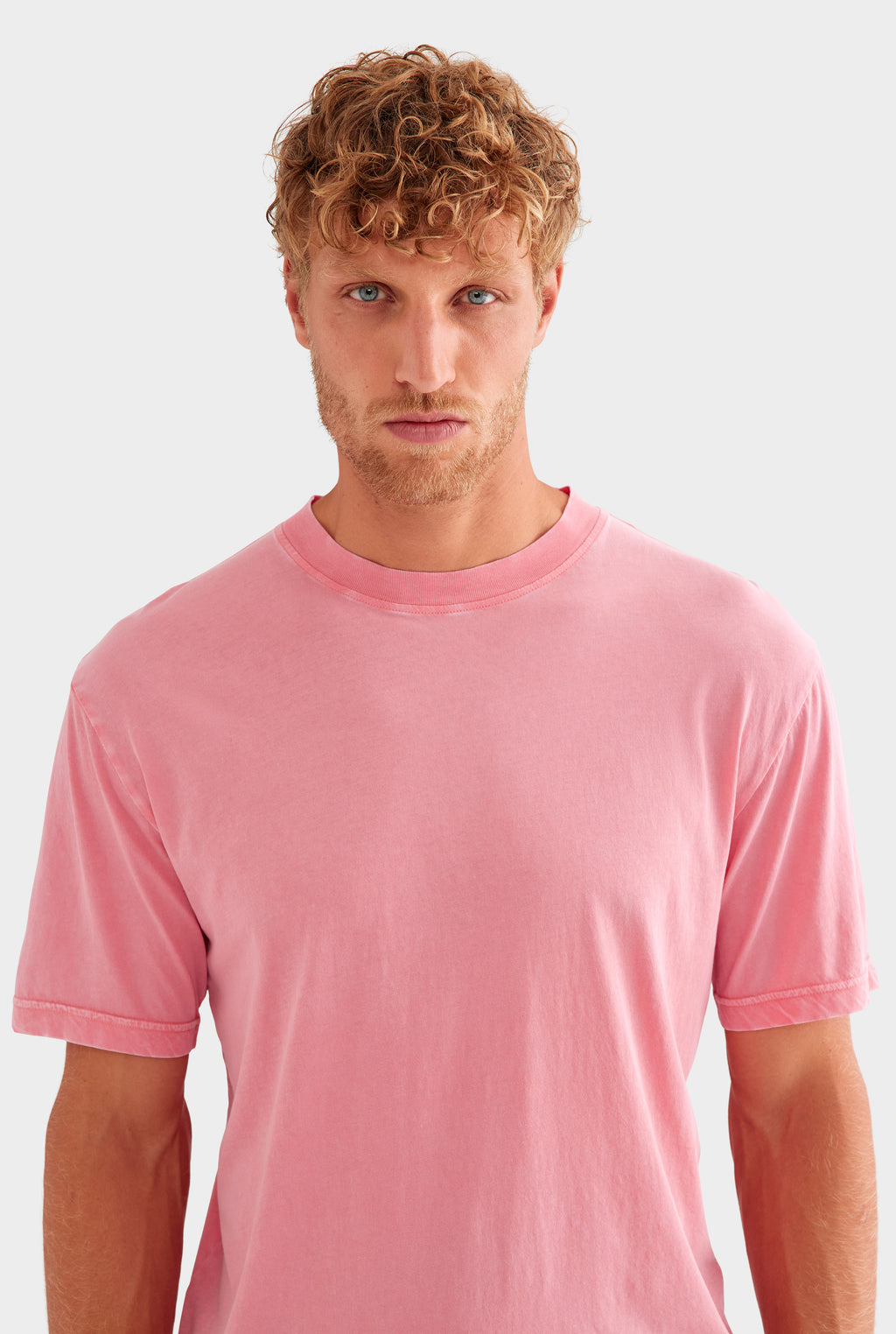 Lightweight Standard Cotton T-Shirt - Pigment Dyed Pink