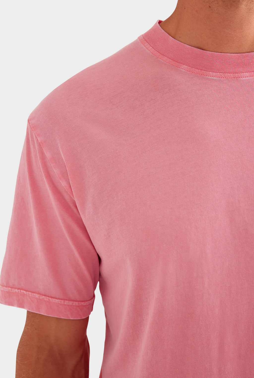 Lightweight Standard Cotton T-Shirt - Pigment Dyed Pink