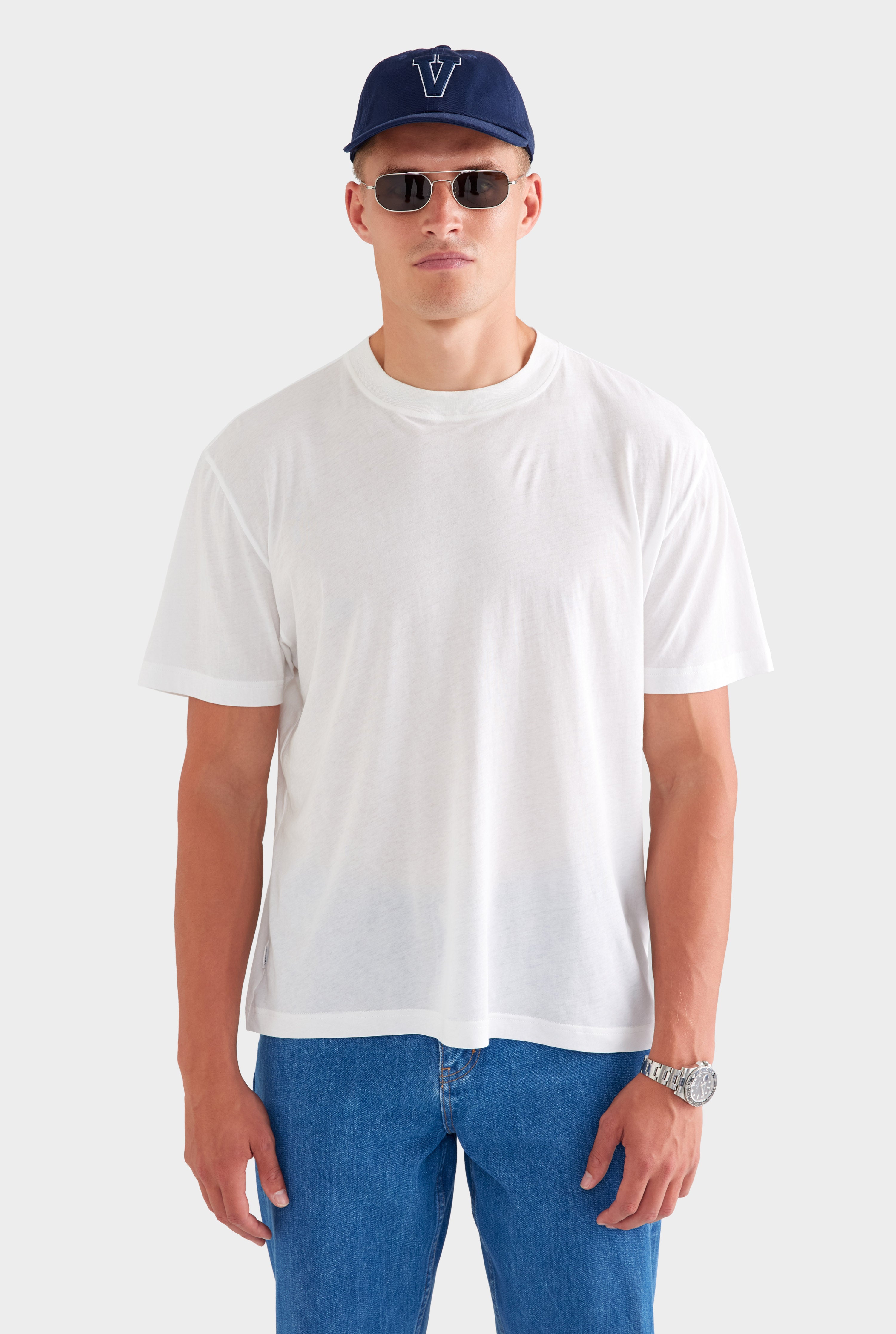 Lightweight Cotton T-Shirt - White