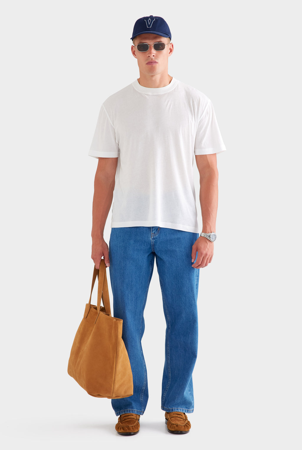 Lightweight Cotton T-Shirt - White