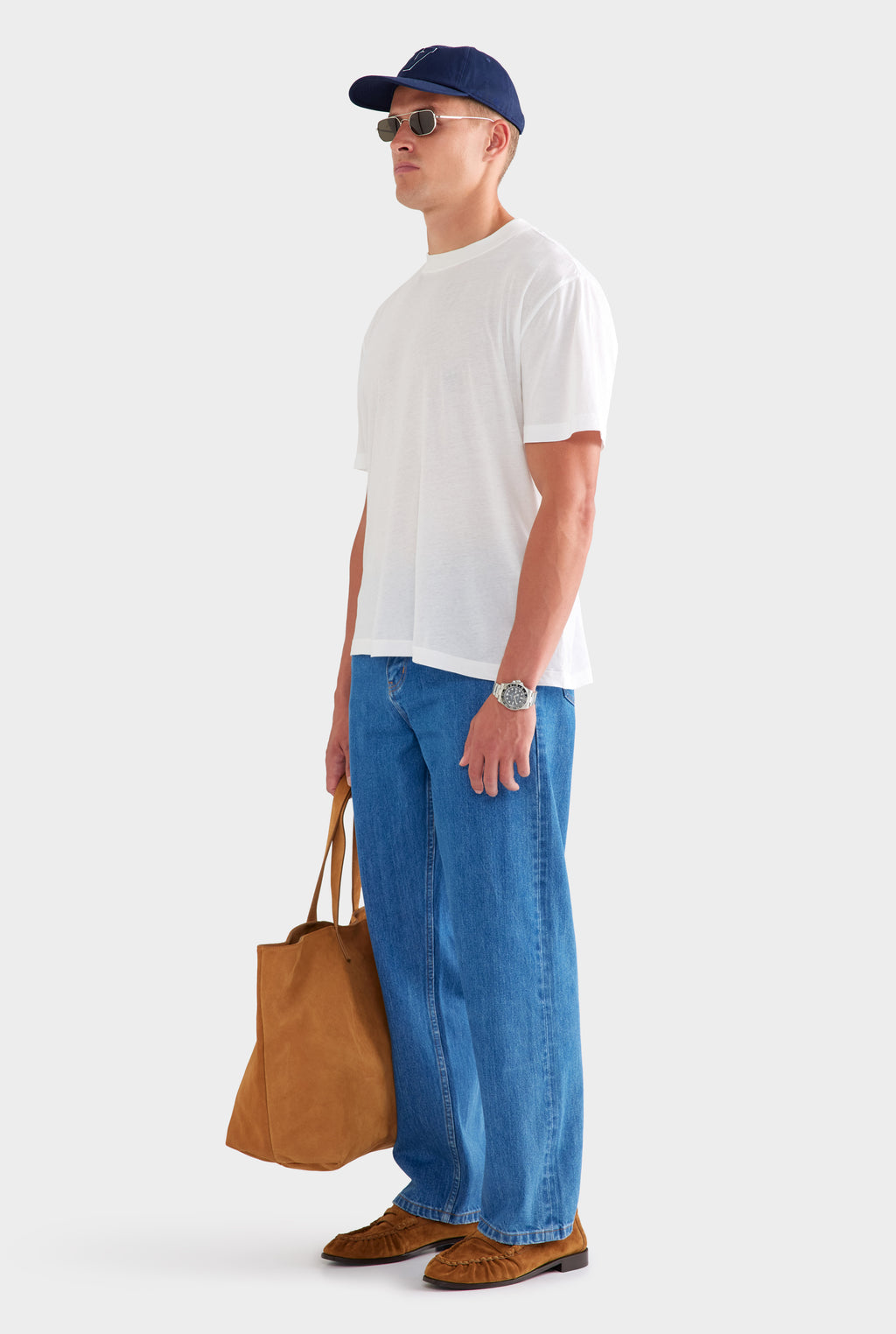 Lightweight Standard Cotton T Shirt - White