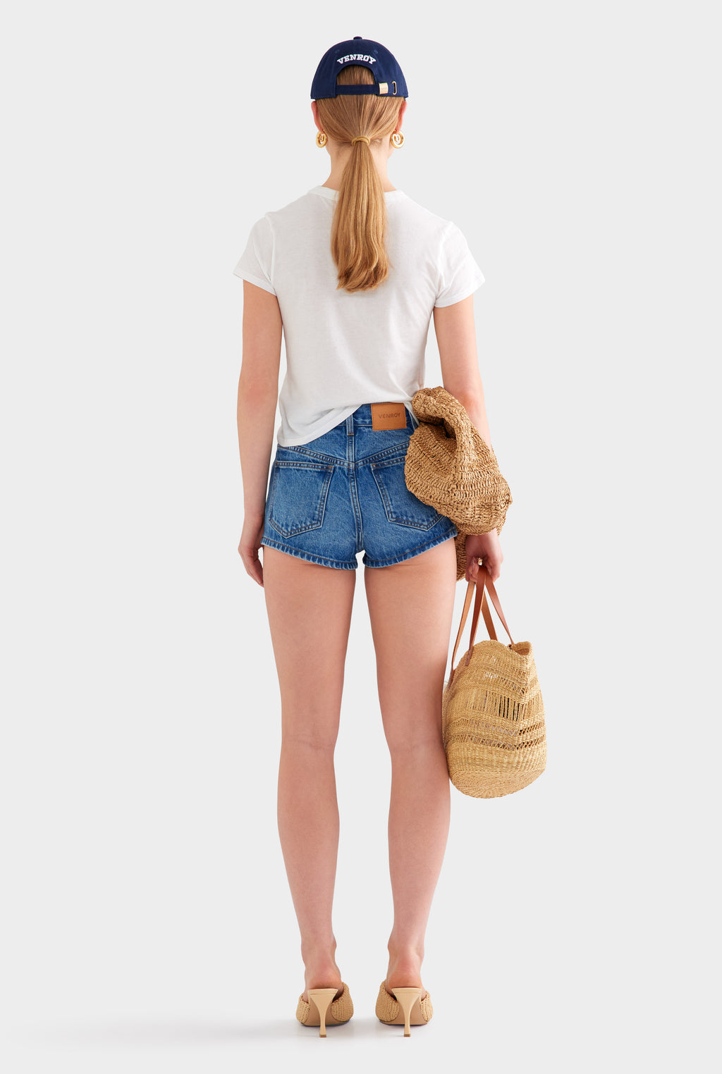 Cut Off Denim Short - Mid Indigo