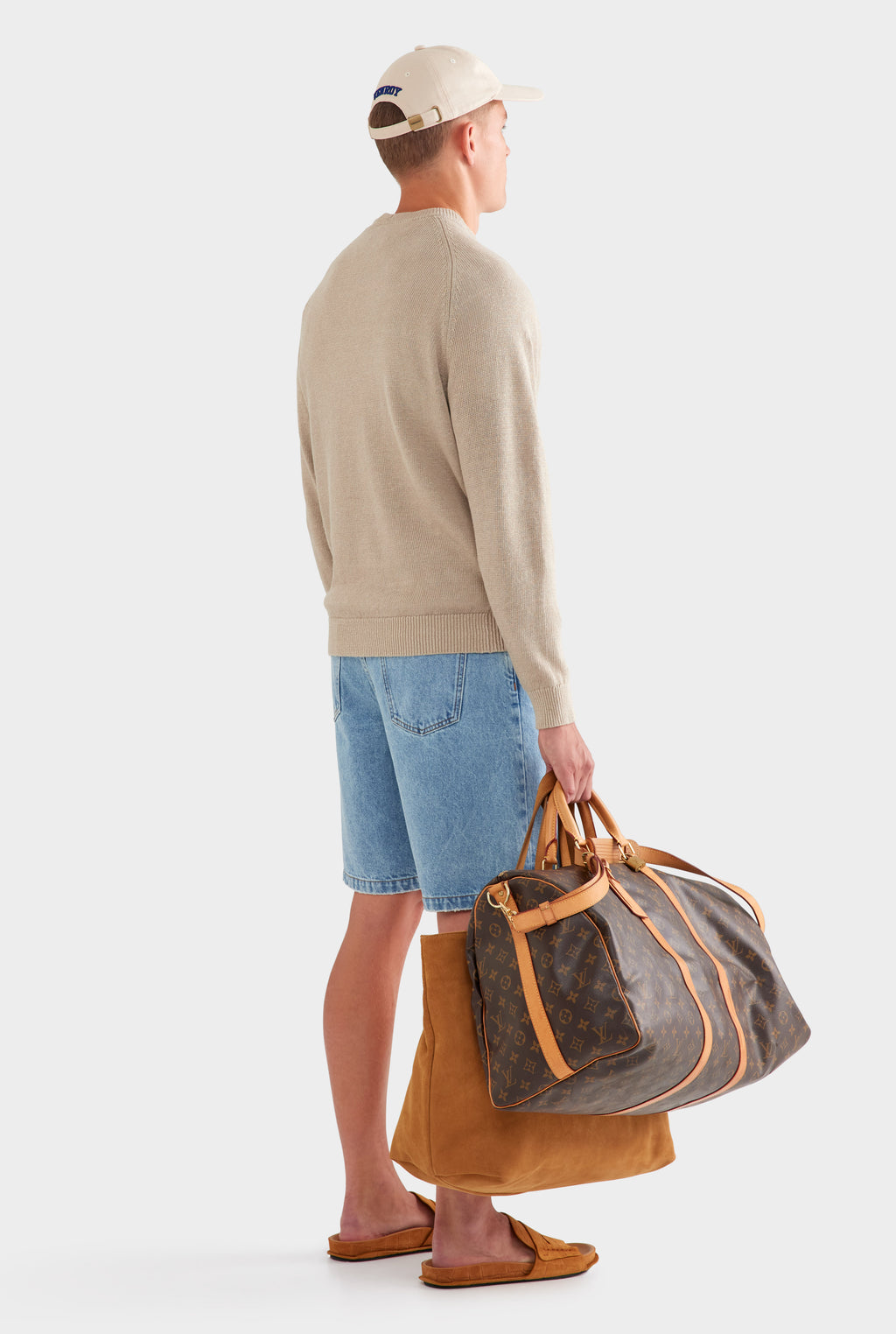 Linen Raglan Sweater - Taupe