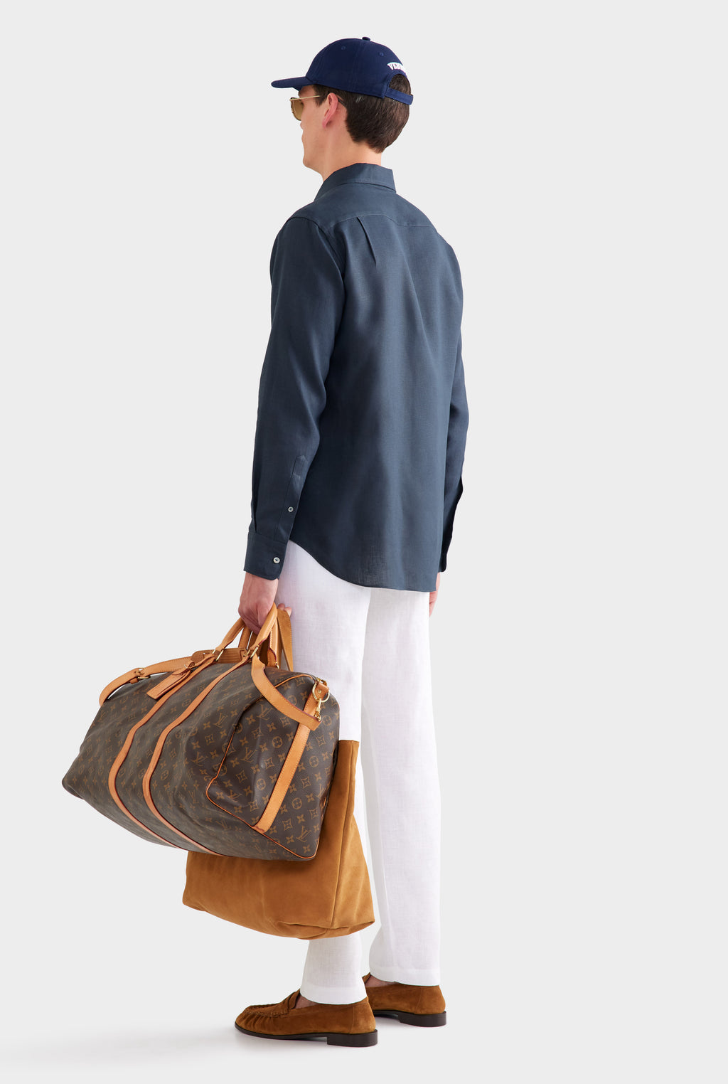 Relaxed Linen Shirt - Navy